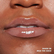 NYX PROFESSIONAL MAKEUP This Is Milky Gloss, Vegan Lip Gloss, 12 Hour Hydration - Milk The Coco (Chocolate Brown) - Produc...
