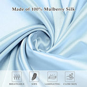 2 Pack Satin Pillowcase with Latent Zipper, Adjustable Satin Eye Mask for Sleeping and Satin Volume Scrunchie for Hair and...