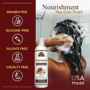 OKAY COCONUT OIL DEEP MOISTURIZING SHAMPOO 12oz / 355ml - Product Image