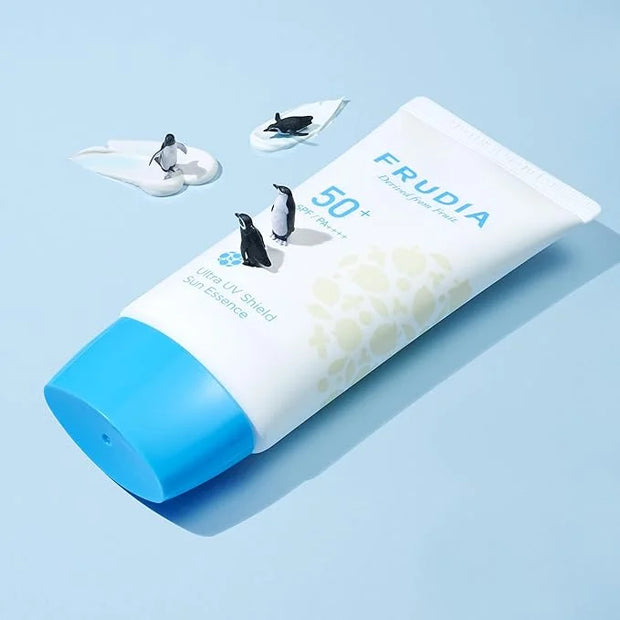 WELCOS FRUDIA Sun Block Day Cream Essence SPF | Organic Hydrating Face Cream Vegan Face Moisturizer for Dry Skin | Sun Scr...