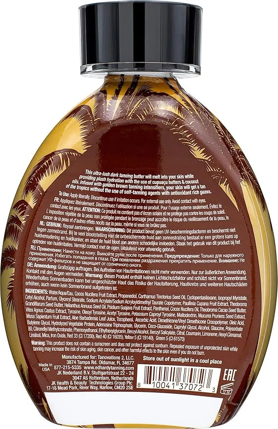 Ed Hardy Brazilian Browning Butter Dark Tanning Lotion - Skin Softening Golden Tanning Butter with Cupuacu Butters & Cocon...