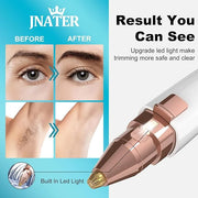 Eyebrow Trimmer, Facial Hair Removal for Women, 2 in 1 Rechargeable Eyebrow Razor & Painless Hair Remover Kit, Hair Remova...