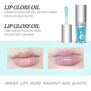 3Pcs Non-Sticky Hydrating Lip Glow Oil High Moisturizing Hydrating