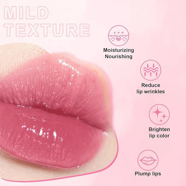 6 PCS Hydrating Lip Oil, Big Brush Head Lip Glaze Shiny Transparent Lip Glow Oil, Nourishing & Non-sticky Long Lasting Fre...