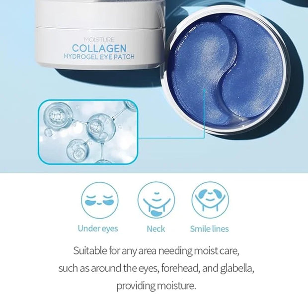 TENZERO Moisture Collagen Hydrogel Eye Patch (60 pairs, 90g), Collagen Treatments for Puffy Eye, Dark Circles, Fine Lines,...