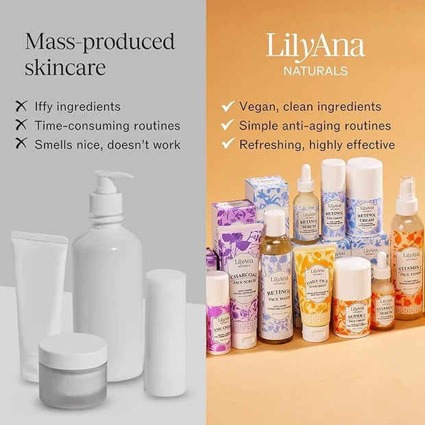 LilyAna Naturals Eye Cream for Dark Circles and Puffiness, Anti Aging Under Eye Cream for Wrinkles and Bags helps Improve ...