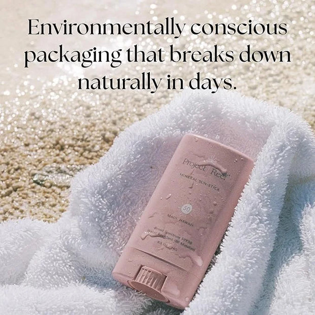 SPF 50 Sheer Mineral Sunscreen Stick - Vegan, Reef Safe, Non-Nano Zinc, Face Sunblock Stick, No White Residue, Ideal for T...
