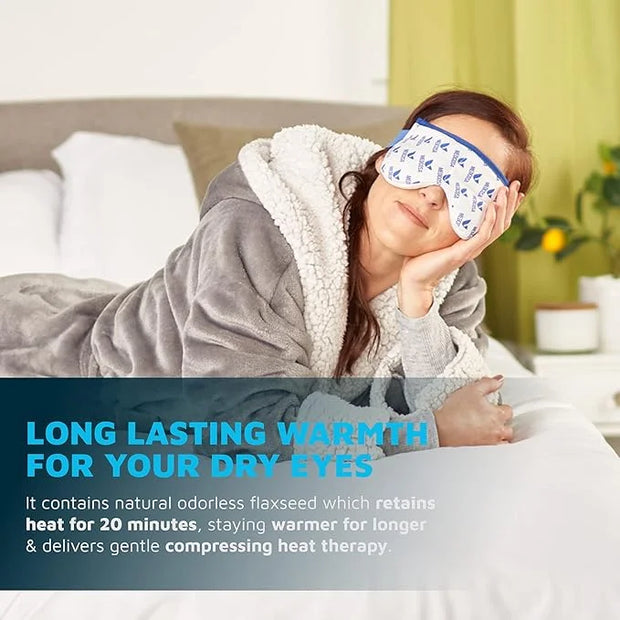 Eye Mask for Dry Eyes | Warm Eye Compress | Natural Heat Eye Mask for Styes, Blepharitis, Tired Eyes & More by Medcosa - P...