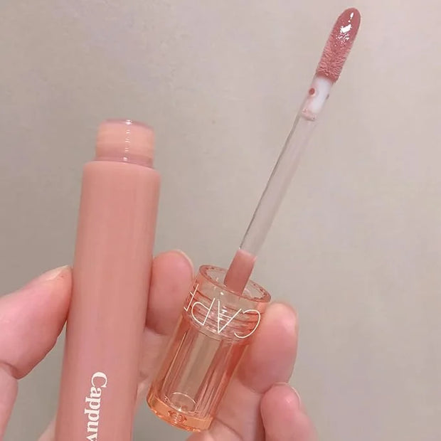 6 PCS Hydrating Plumping Lip Gloss Tinted Lip Balm Set,Mirror Liquid Water Glow Lipstick,Long Lasting Waterproof Moisturiz...