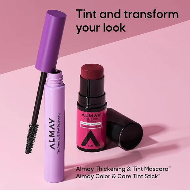 Almay Lip and Cheek Tint, Color & Care Tint Stick, Multi-Use Moisturizing Blush and Lip Color, Dewy Finish, 100 Natural Fl...