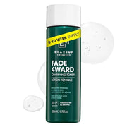 Mens Oil Control 4-Piece Skincare Set, for Oily & Acne Skin, including a Face Scrub, Skin-Clearing Toner, Light Moisturise...