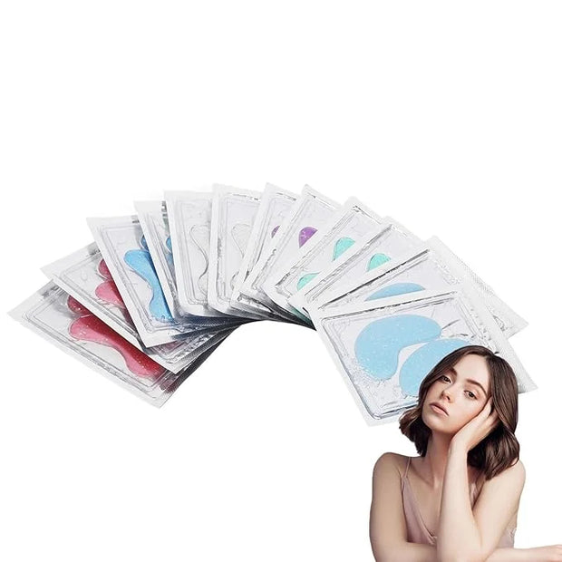 Zetiling 8 Pack Reusable Ice Gel Eye Pad for Puffy Eyes, Hot Cold Eye Mask, Deep Hydration and Anti Aging Effects - Produc...