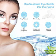 100 Pairs V-Shaped 100% Natural Eyelash Extension Under Eye Gel Pads Kit, Hydrogel Eye Patches with Collagen & Aloe Vera, ...