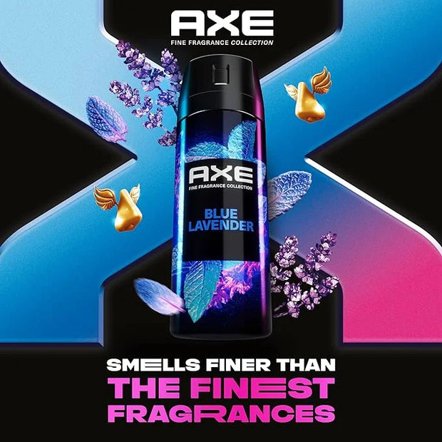 AXE Fine Fragrance Collection Premium Deodorant Body Spray for Men Blue Lavender 3 Count with 72H Odor Protection and Fres...