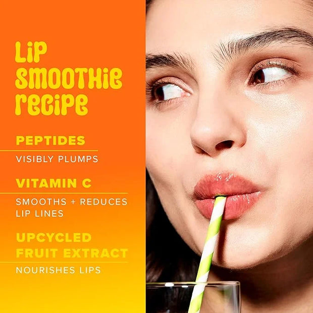 Farmacy Peptide Lip Balm - Lip Smoothie Hydrating Lip Balm with Vitamin C to Visibly Plump + Smooth Lip Lines - Nourishing...