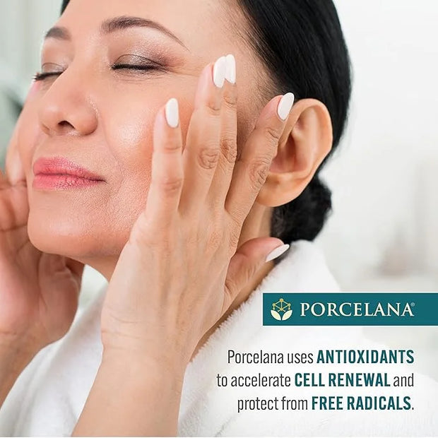 Porcelana Daytime Hydration Skin Lightening Cream For Face & Body [New Formula] - Fades Dark Spots & Evens Skin Tone - Moi...