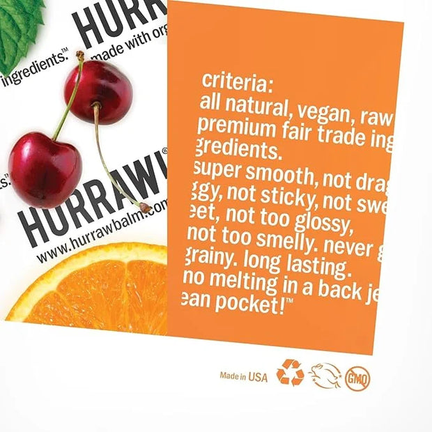 Hurraw! Vanilla Bean Lip Balm: Organic,