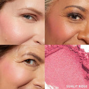 LAURA GELLER NEW YORK Baked Blush-n-Brighten Marbleized Blush for Cheeks - Sunlit Rose - Satin Finish - Buildable Color - ...