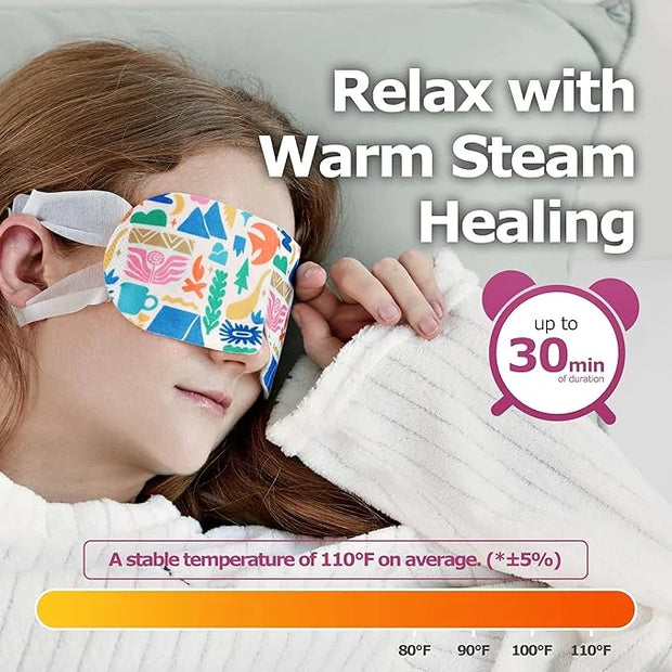 Steam Eye Mask 20 Pack – Warm Compress Eye Cover for Relief for Dry Eyes, Disposable, Sleeping Eye Heater, Spa, Relaxation...