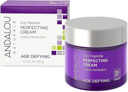 Andalou Naturals Goji Peptide Perfecting Cream, Age Defying Face Cream, Resveratrol CoQ10 Face Moisturizer, Supports Skin ...