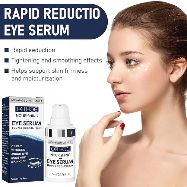 Rapid Reduction Eye Serum, Anti Aging Serum Visibly Reduces Under-Eye Bags, Sunlit Rose- Satin Finish, Nourishing Eye Seru...