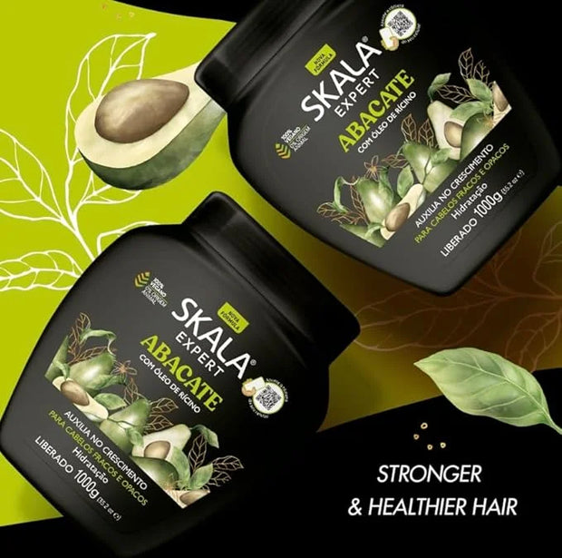 SKALA Avocado Hair Cream Hair Treatment Conditioning (1000g) - Imported from Brazil - Product Image
