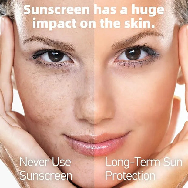VGO Tinted Sunscreen with SPF 50, Hydrating Face Sunscreen Moisturizer Foundation Universal Face Sun Cream Makeup Against ...