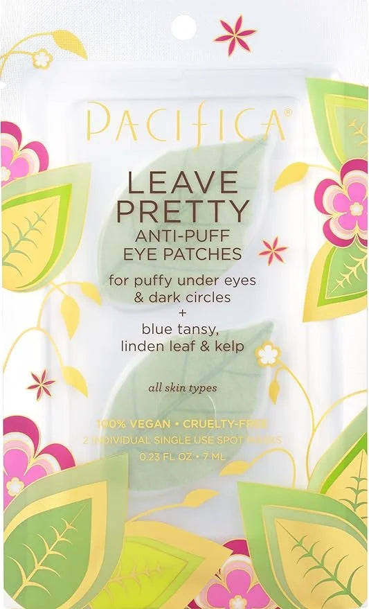 Pacifica Undereye Spot Serum Mask – Leave Pretty Anti-Puff Eye Patches with Vitamin C & Kelp, Hydrating Under-Eye Masks fo...