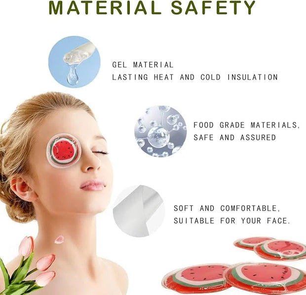 Reusable Eye Gel Pad, Eye Cream Ice Bag, Gel Eye Mask, Alleviate Eye Fatigue, Cool Eye Mask, Hot Compress and Cold Compres...