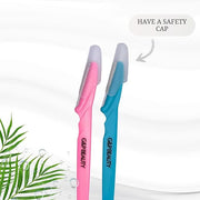 G&P BEAUTY Precision Face & Eyebrow Dermaplaning Kit - 3 Exfoliating Razors with Precision Covers for Women, ideal Gift. -...
