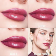Oulac Burgundy Lipstick for Women with Metallic 3D Shine Lightweight Hydrating Formula, High Impact Lip Color, Vegan Beaut...