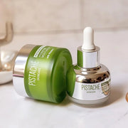 Pistaché Skincare Pistachio Oil Dewy Face Beauty Duo Set + Hyaluronic Acid Face Serum & Face Moisturizer + Hydrates and No...