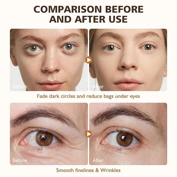 2PCS Revive Glow Vitamin C Eye Balm, Hydrating Eye Cream,Improve Dark Circles,Brightens Skin Tone,Reduces Puffiness - Prod...