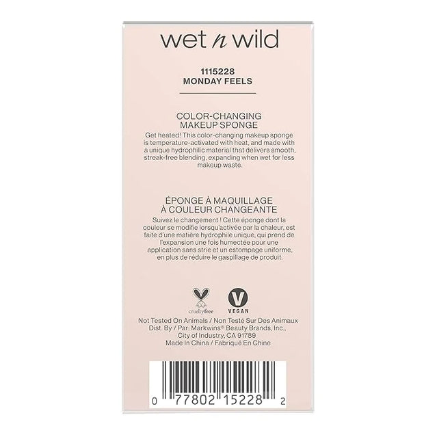 wet n wild Color Changing Makeup Sponge - Low Product Absorption for Streak-Free Application, Effortless Blending Beauty f...
