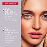 Mirabella Luxe Advanced Lip Gloss, Hydrating Non-Sticky High-Shine Lip Gloss for Women, Infused with Vitamin E & Jojoba Oi...