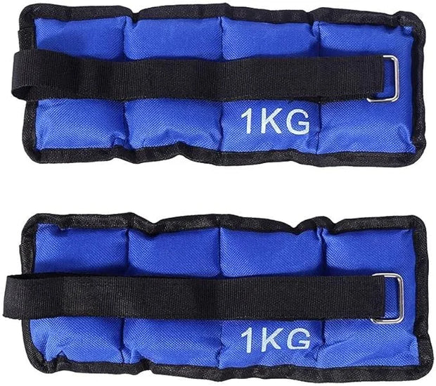 2x 1kg/2.2lb Wrist Ankle Weights for Women - Product Image