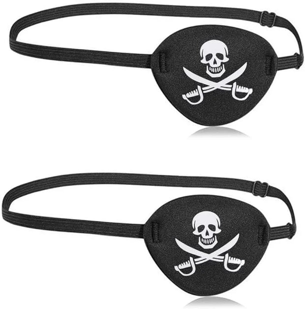 2pcs Pirate Eye Patch Pirate Patch Pirate Eye Patches Eye Patch Pirate Adult Eye Patch Pirate Kids Mens Pirate Eye Patch H...