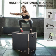 3 in 1 Non-Slip Wooden Plyo Box Plyometric - Product Image