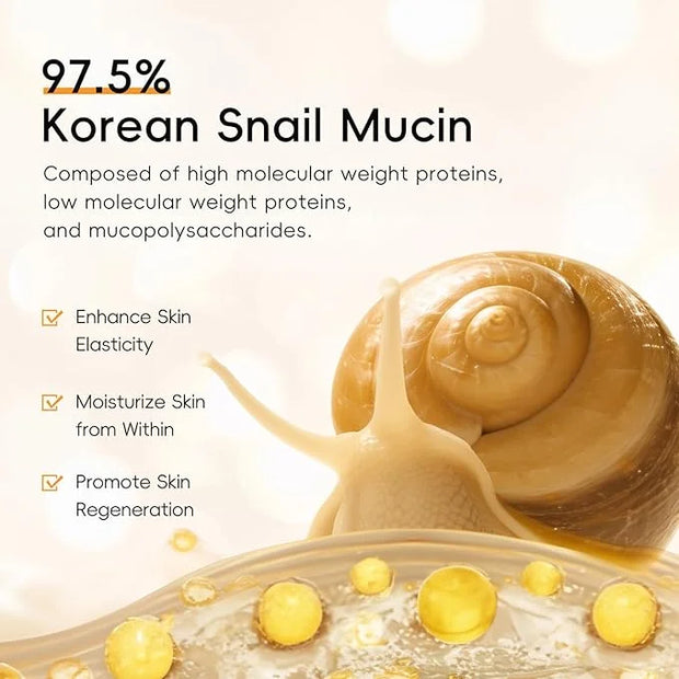All About Snail Mucin Kit Korean Skin Care Set, Collagen Skincare Gift Set Hydrating & Lifting Skin, Snail Skin Care Produ...