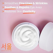 SeoulCeuticals Korean Snail Mucin Eye Cream - 97.5% Snail Filtrate K Beauty Anti Aging Under Eye Anti Wrinkle Eye Treatmen...