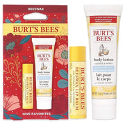 Burts Bees Hive Favorites Kit - Beeswax Unisex 2021-0.15oz Beeswax Lip Balm, 1.0oz Body Lotion with Milk and Honey, 2 Piec...