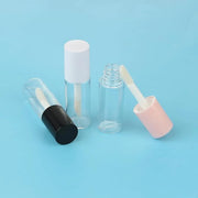 COSIDEA 50pcs 3ml mini lip gloss tubes Bulk Sample size Round Pink lipgloss cotainer pack bottles - Product Image