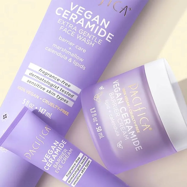 Pacifica Vegan Ceramide Barrier Eye Cream – Hydrating Under Eye Moisturizer for Dry, Sensitive Skin, Fragrance-Free Treatm...