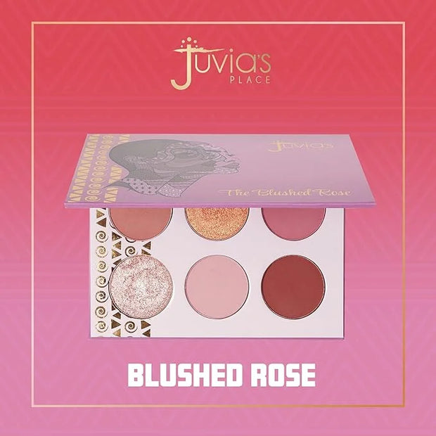 Juvia's Place Palette Blushed Rose - Rosy, Pinks, Rose-Gold, Shades of 6, Professional Eye Makeup, Pigmented Makeup Palett...