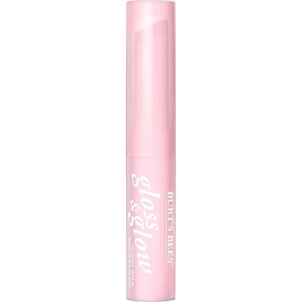 Burts Bees Gloss and Glow Glossy Balm, 100% Natural Origin, Wine Wednesday, 1 Tube, Pack of 2 - Product Image