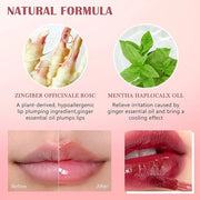 Hydrating Lip Glow Oil, Lip Plumper Gloss Lip Tint Stain, Pigmented Plumping Lip Gloss, Nourishing Non-Sticky Vegan, Gloss...