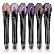 Neutral Eyeshadow Stick Makeup Set, Metallic Shimmer Matte Cream Eye Shadow Eyeliner Brightener Pencil Crayon - Classic 6P...