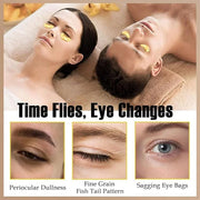 30 Pairs 24K Gold Eye Masks & Lip Masks,Crystal Collagen Eye Patches for Puffy Eyes, Effectively Moisturizing Lip & Eye Sk...