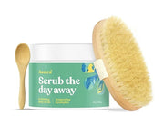 ASUTRA Dead Sea Salt Essential Oil Body Scrub Exfoliator and Dry Brush Bundle (Invigorating Eucalyptus), 16 oz - Ultra Hyd...