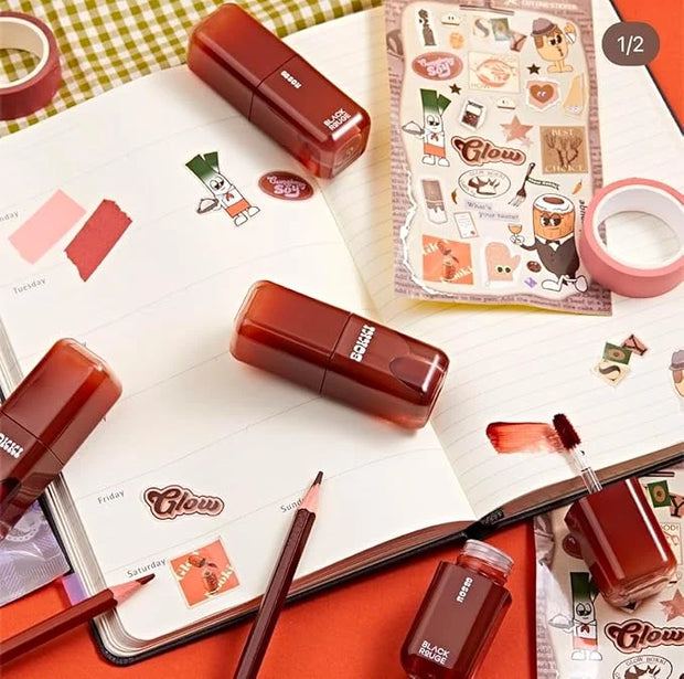 Glow Bokki Glossy Lip Tint, Korean Beauty (GB10 Grilled Brown, 4.1 grams) - Product Image